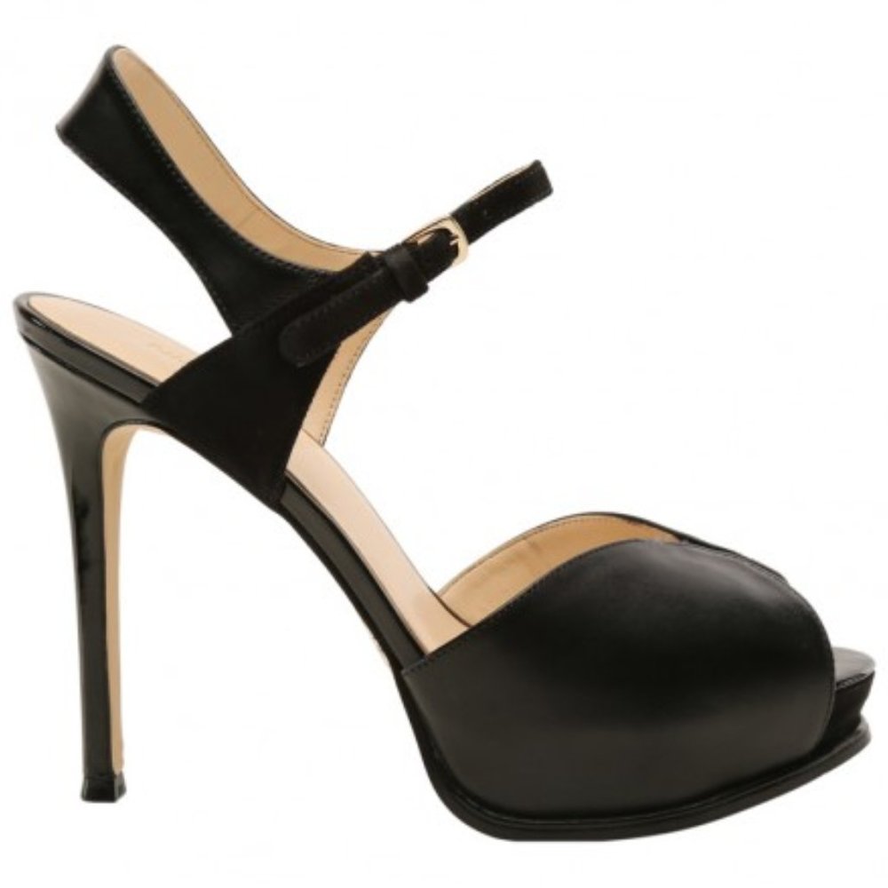 Nine West Black Women's High Heel Sandals - Picture 2 of 8